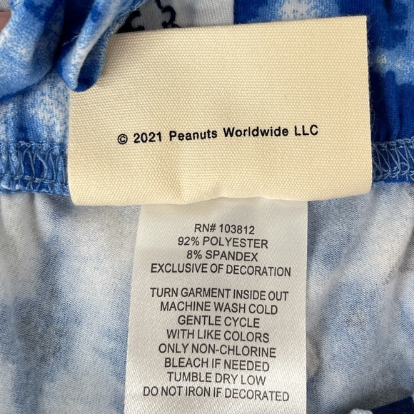 Peanuts Snoopy Ice Cream Pajama Set, Red, Blue - Picture 10 of 14